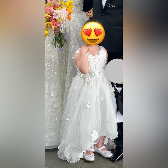 Like new JJ’s house white flower girl dress size 5/6 - Picture 5 of 6